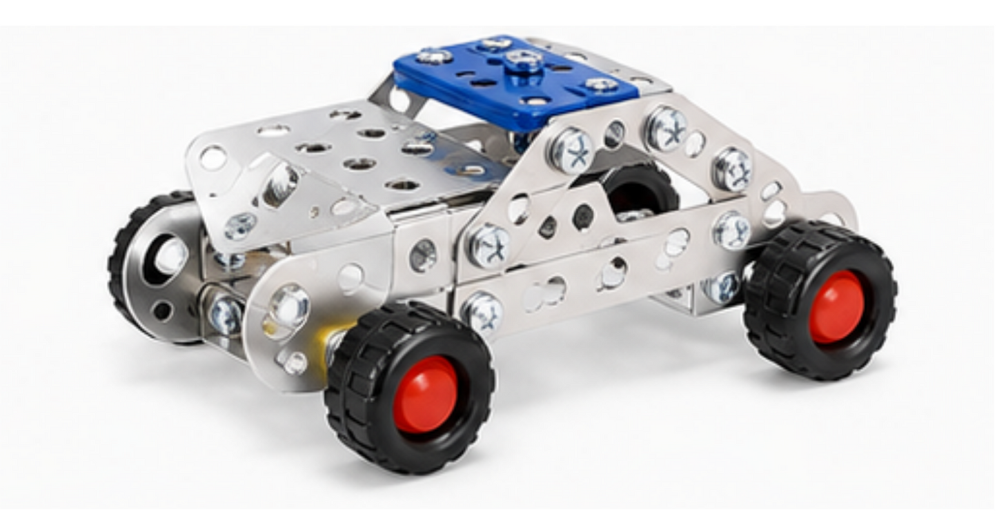 Alloy Building Block Construction Set – 239 Pieces