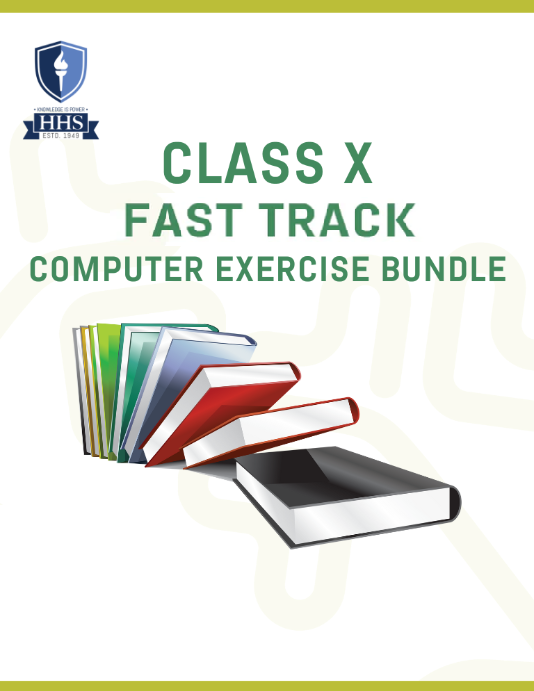 Fast Track Exercise Class X Computer Bundle 2025-26