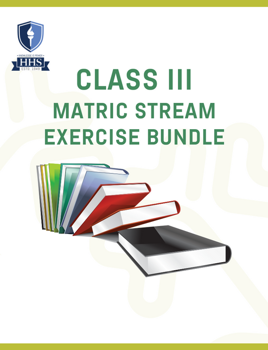 Matric Exercise Class III Bundle 2024-25