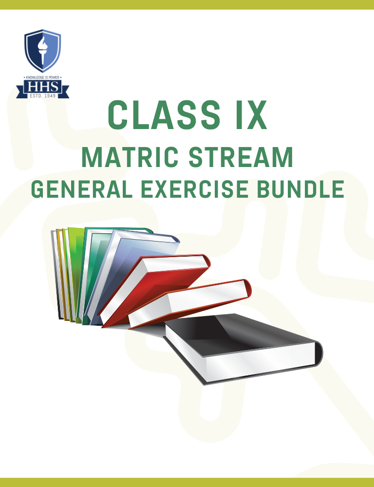 Matric Exercise Class IX General Bundle 2025-26