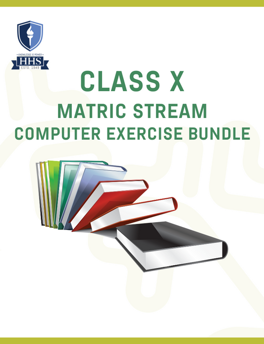 Matric Exercise Class X Computer Bundle 2024-25