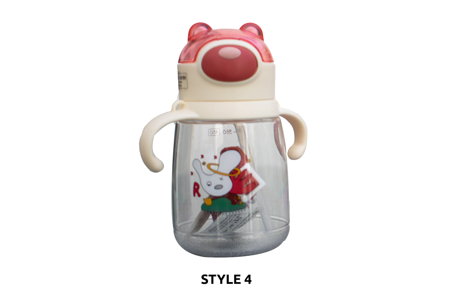 Cute Doodle Bear Water Bottle For Kids