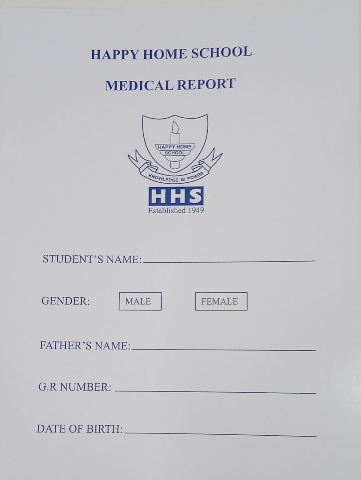 Medical Report Book