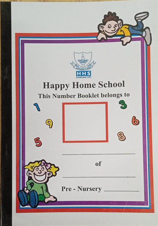 Pre-Nursery Number Booklet