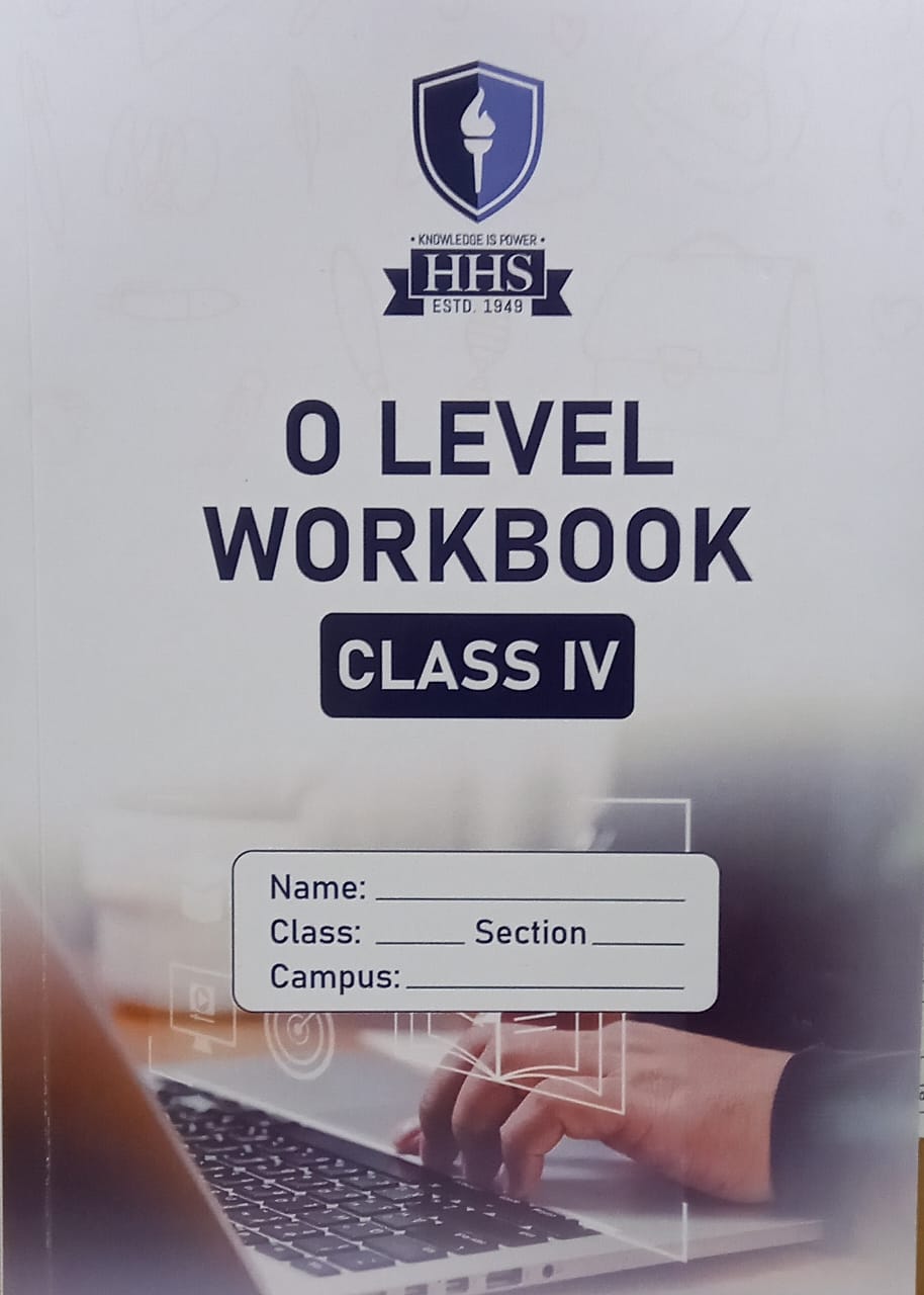 Class IV O Level HHS Workbook for multiple subjects