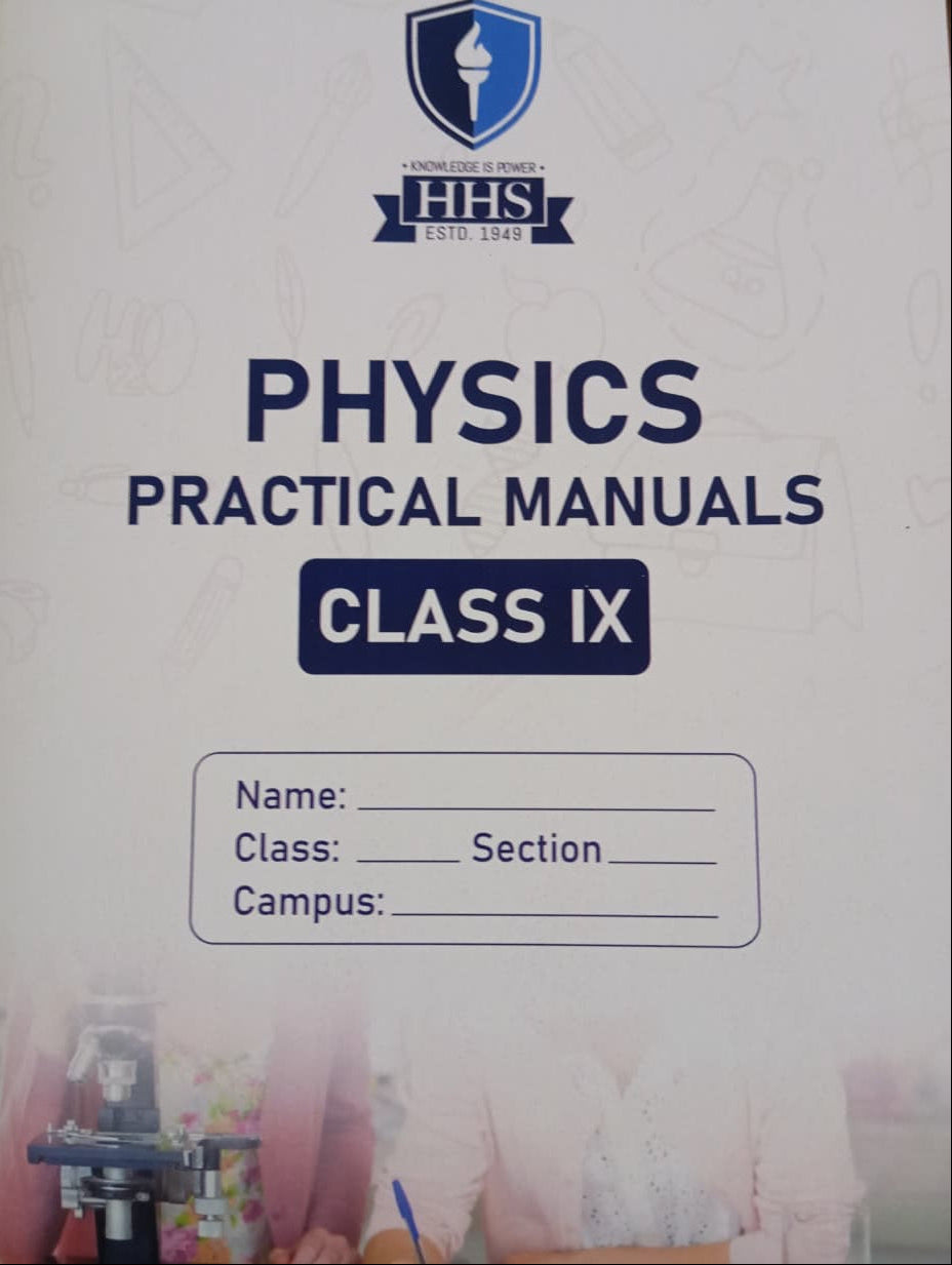 Class IX-Matric-Physics Practical Manual