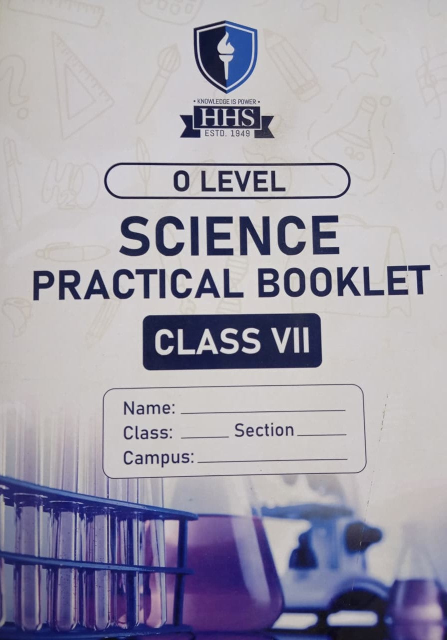 Class VII - O Level - Science Practical Booklet