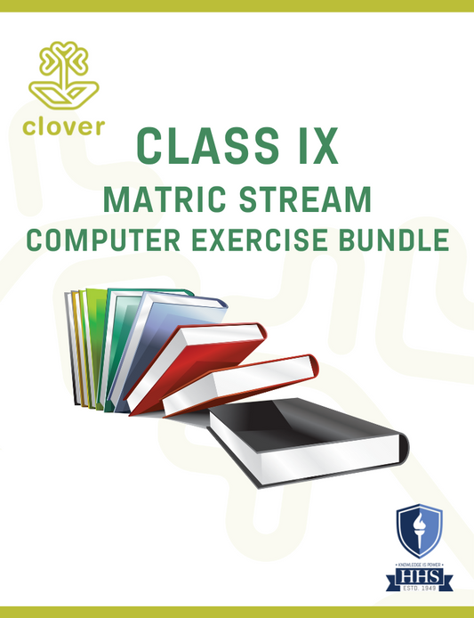 Matric Exercise Class IX Computer Bundle 2023-24
