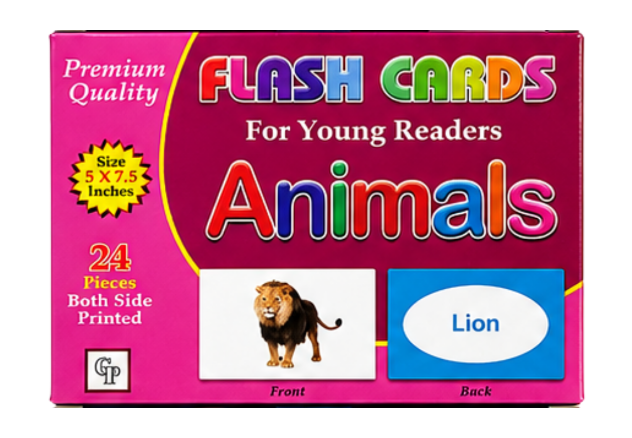 Kids Learning Flash Cards (Pack of 5)