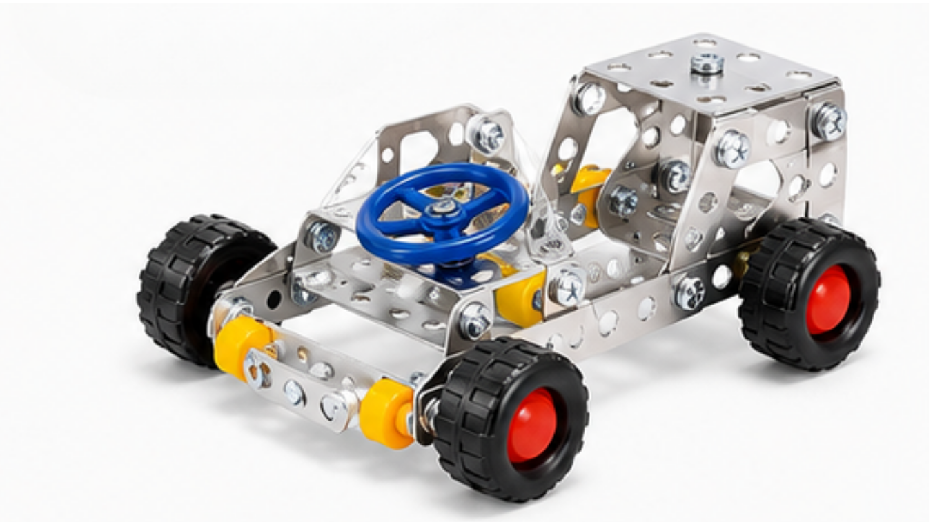 Alloy Building Block Construction Set – 239 Pieces