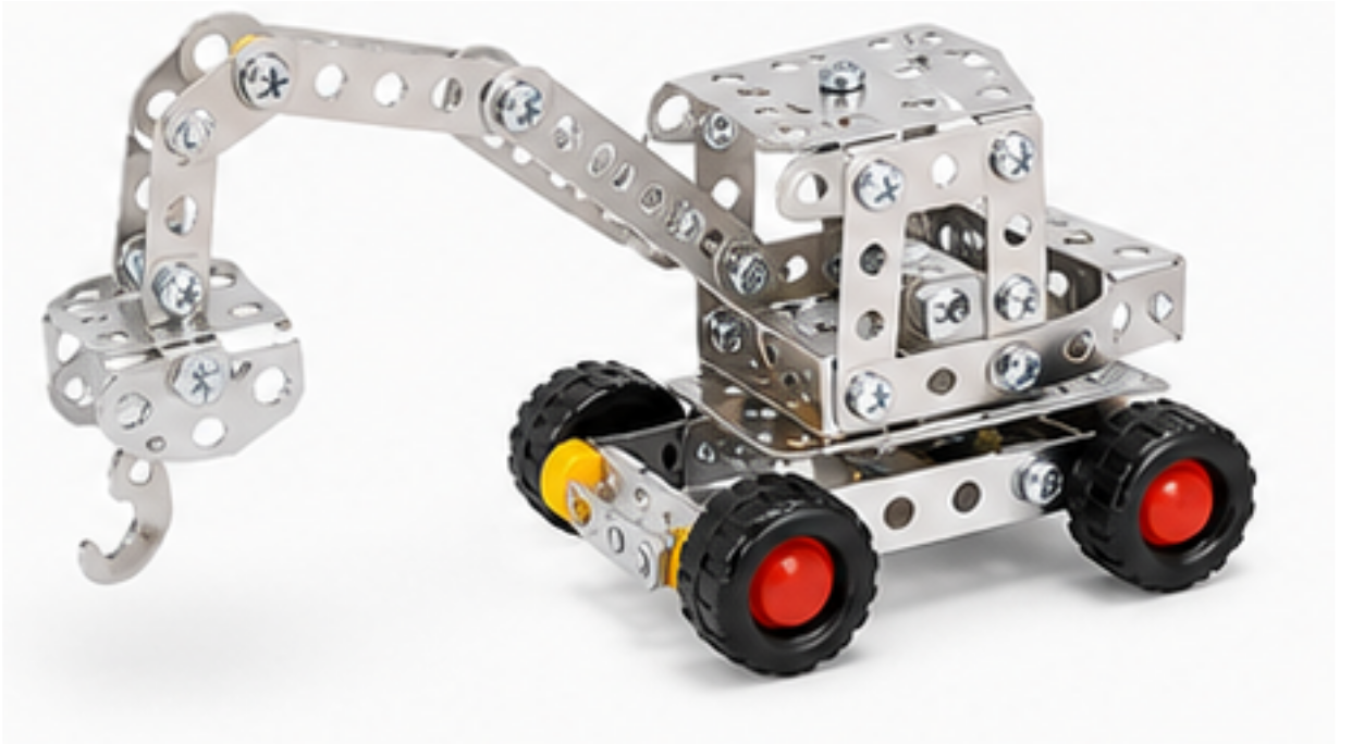 Alloy Building Block Construction Set – 239 Pieces
