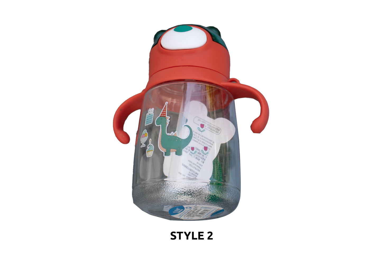 Cute Doodle Bear Water Bottle For Kids