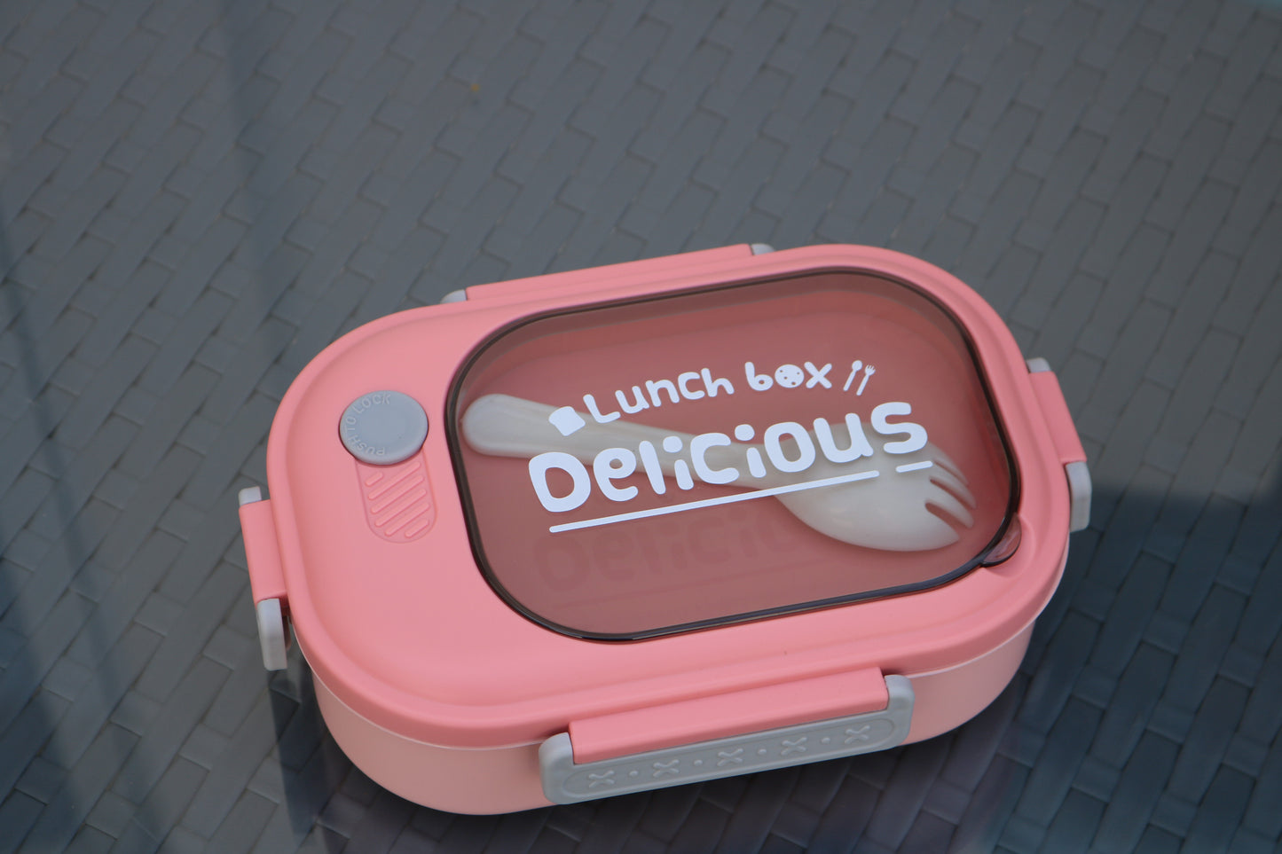 Tote Lunch Box with spoon