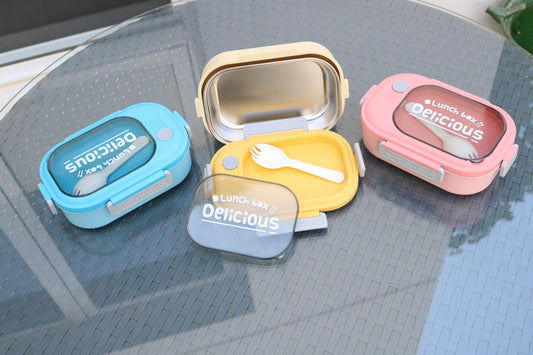 Tote Lunch Box with spoon