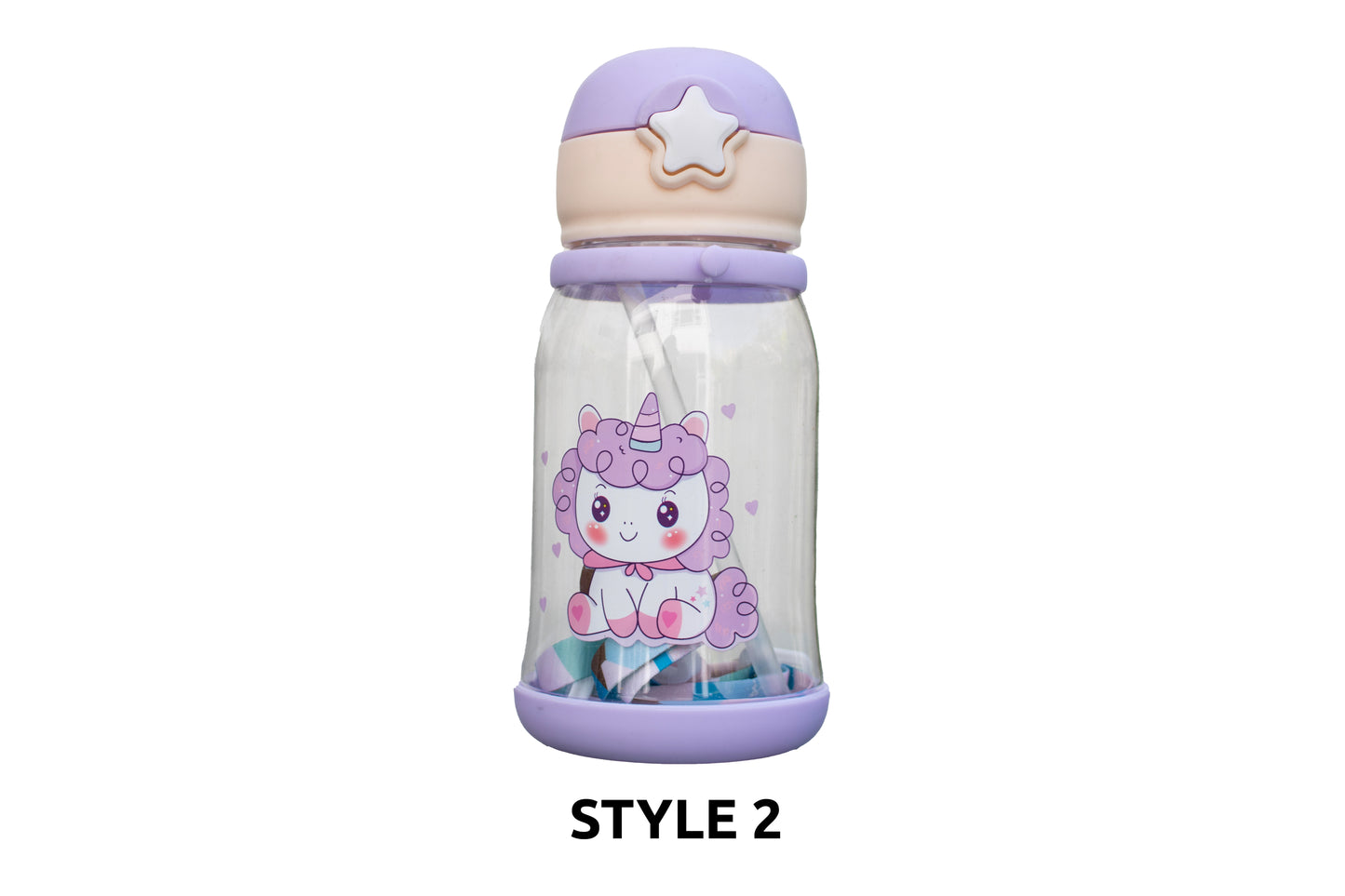 Doodle Deer Sippy Water Bottle