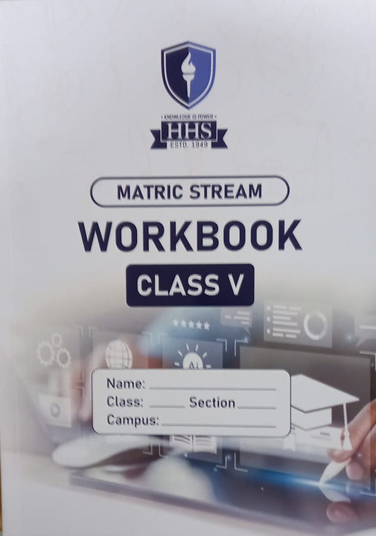 Class V Matric HHS Workbook for multiple subjects
