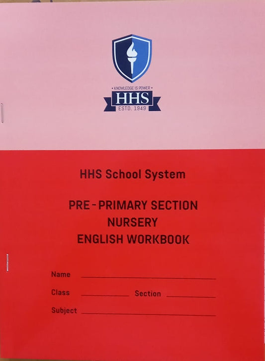 Class Nursery English workbook