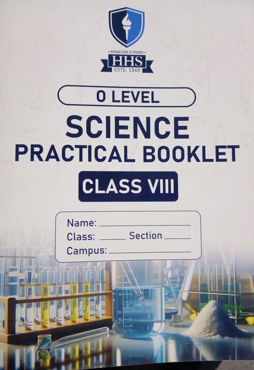 Class VIII - O Level - Science Practical Booklet