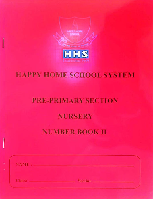 Nursery Number Workbook 2nd Term